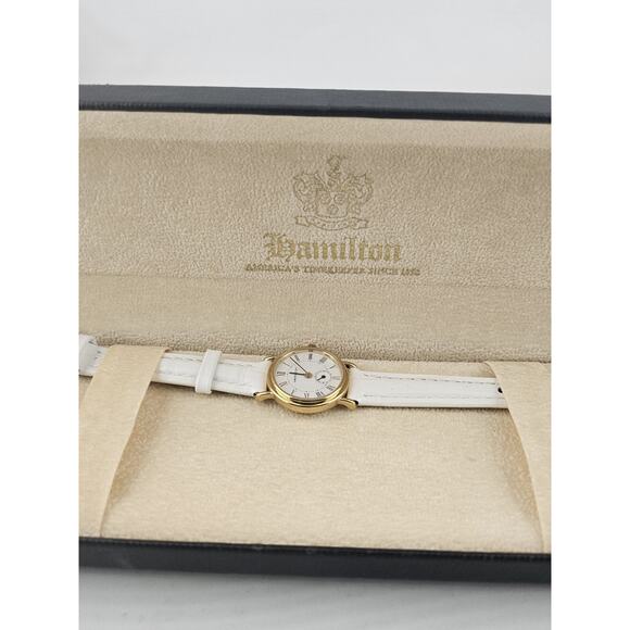 NOS Hamilton Registered 6208 Swiss GP 11J Small Seconds Ladies Watch Mint Runs - Picture 4 of 15